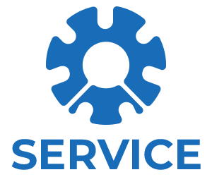 ingranaggio con scritta service